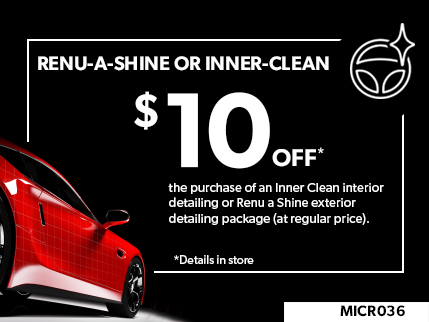 MICR036 - Renu a shine or Inner-clean $10 OFF